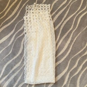 White sheer Giorgio Armani scarf womens